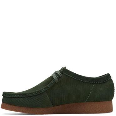 CLARKS MENS SHOE - GREEN SUEDE